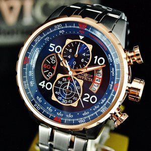 Invicta Rose Gold 18k Plated Men's Watch w/ box